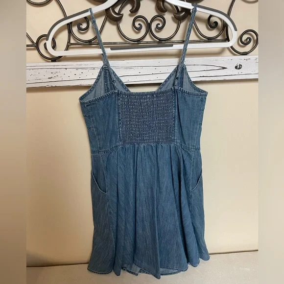 NWOT Express Blue Denim Tank Top Dress, Size XS - Picture 2 of 5